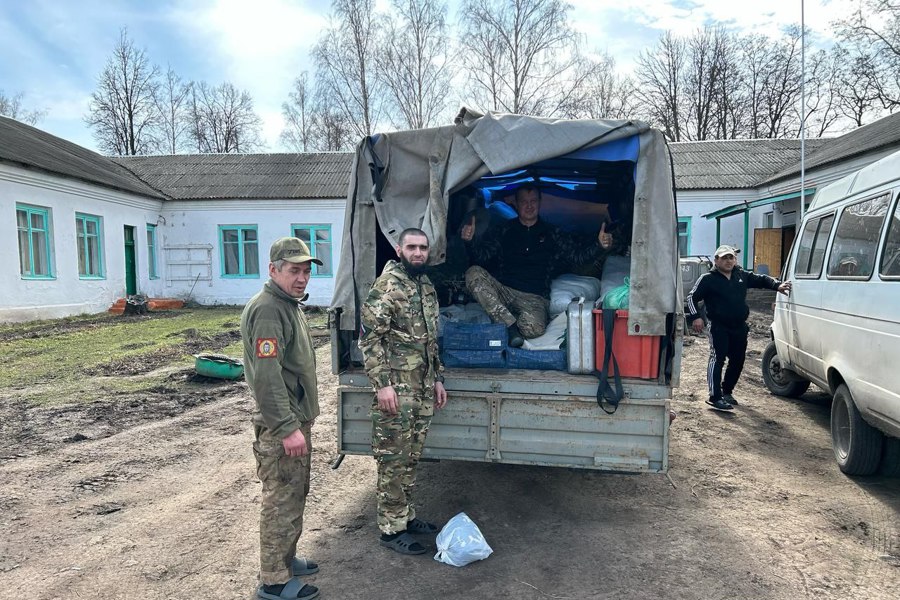 Очередной гуманитарный груз для воинов