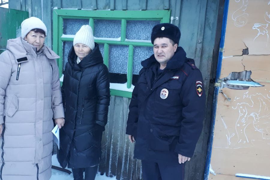 Рейд по профилактике правонарушений противопожарной безопасности в селе Шихазаны