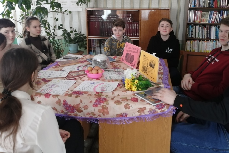 В Атратской сельской библиотеке прошел  урок православия «Пасха красная»