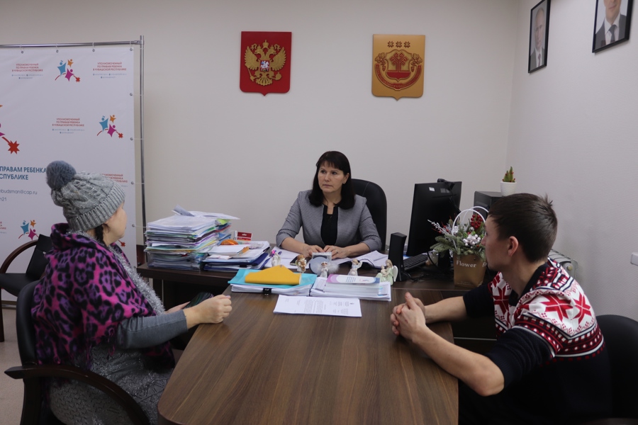 Уполномоченный по правам ребенка в Чувашской Республике Алевтина Федорова провела личный прием граждан