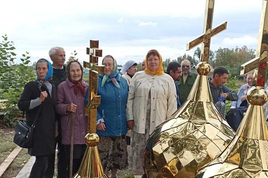Церковь имени преподобного Серафима Саровского строится в деревне Большие Абакасы