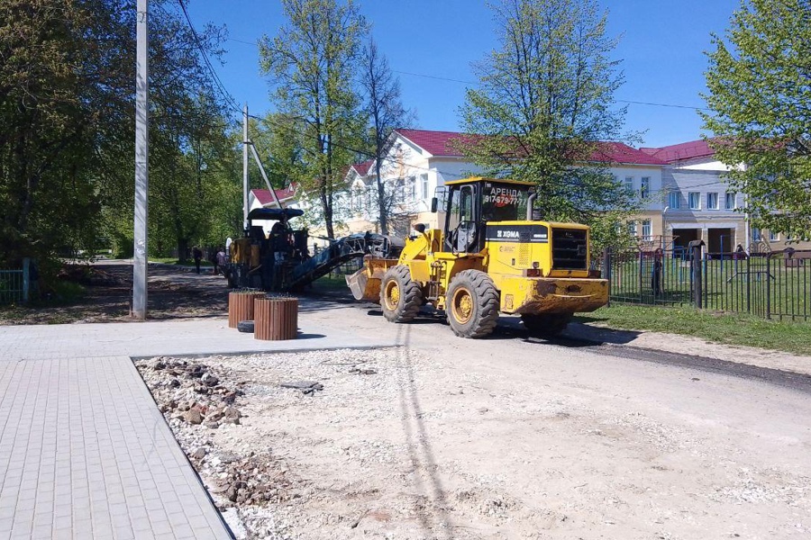 В городе Мариинский Посад начались работы по второму этапу благоустройства Успенского парка