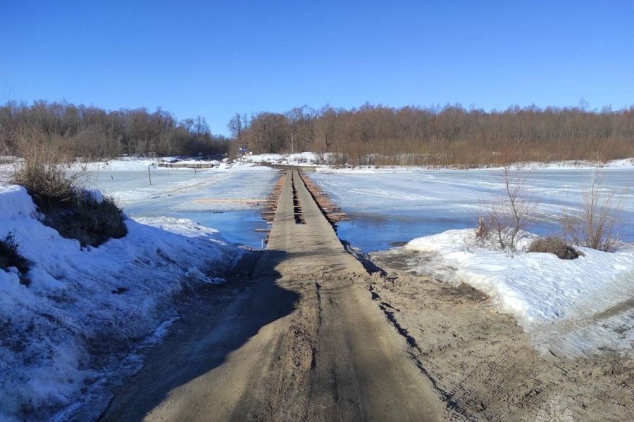 Закрыта ледовая переправа через р. Суру между Нижегородской областью и Чувашией