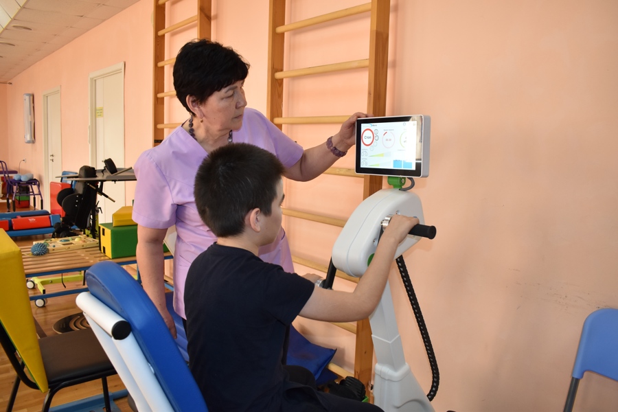 В детском реабилитационном центре появилось новое оборудование «Орторент»