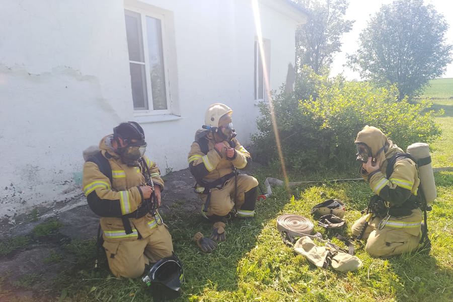 В ДОЛ «Романтика» прошли тренировочные пожарно — тактические учения