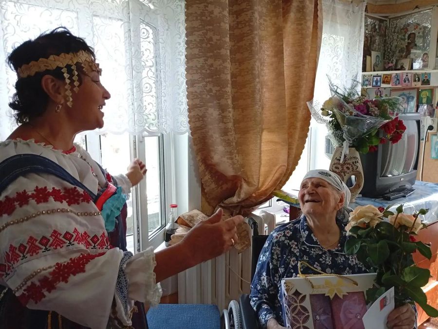 Свой 95-летний юбилей отметила труженица тыла из села Напольное Екатерина Першкина
