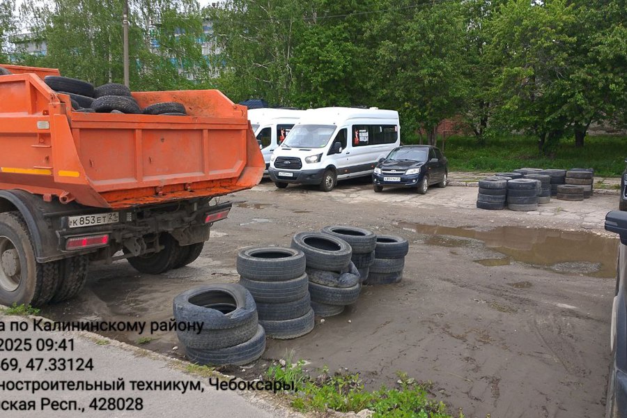 В Чебоксарах прошёл очередной рейд по вывозу автомобильных шин