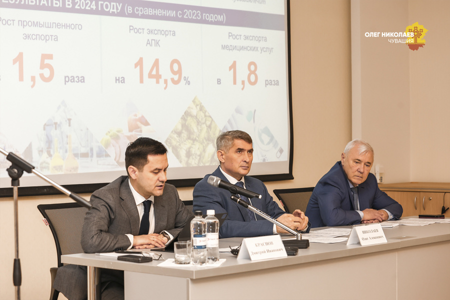 Олег Николаев: за 5 лет мы смогли увеличить экспорт чувашской продукции на 80%