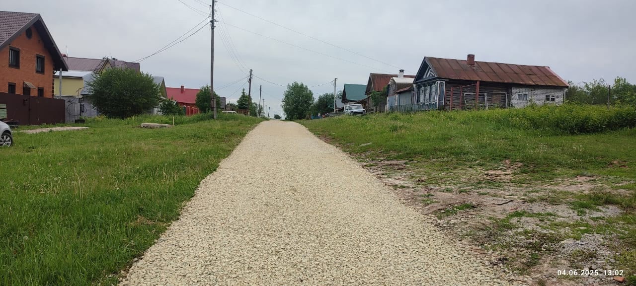 Ремонт дороги по улице Смольниково в деревне Ураково в рамках инициативного бюджетирования