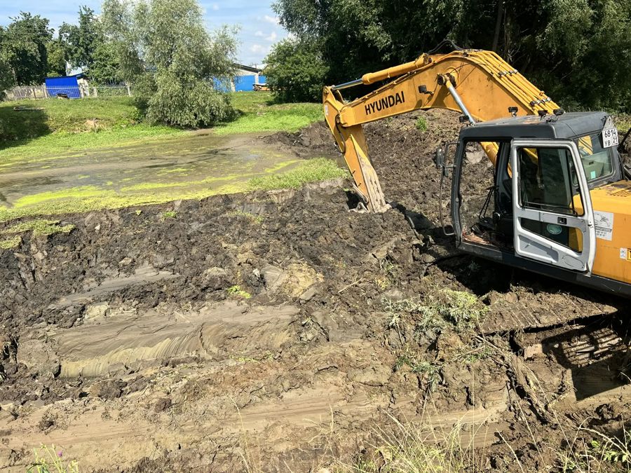 Завершены работы по обустройству противопожарного водоёма в деревне Хвадукасы