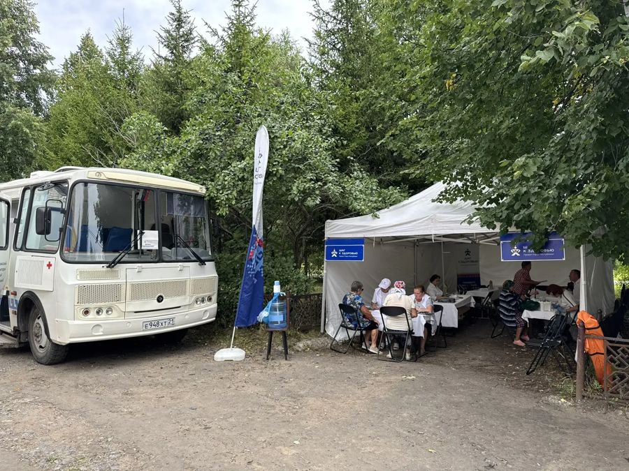 Выезд пункта здоровья в село Юманаи