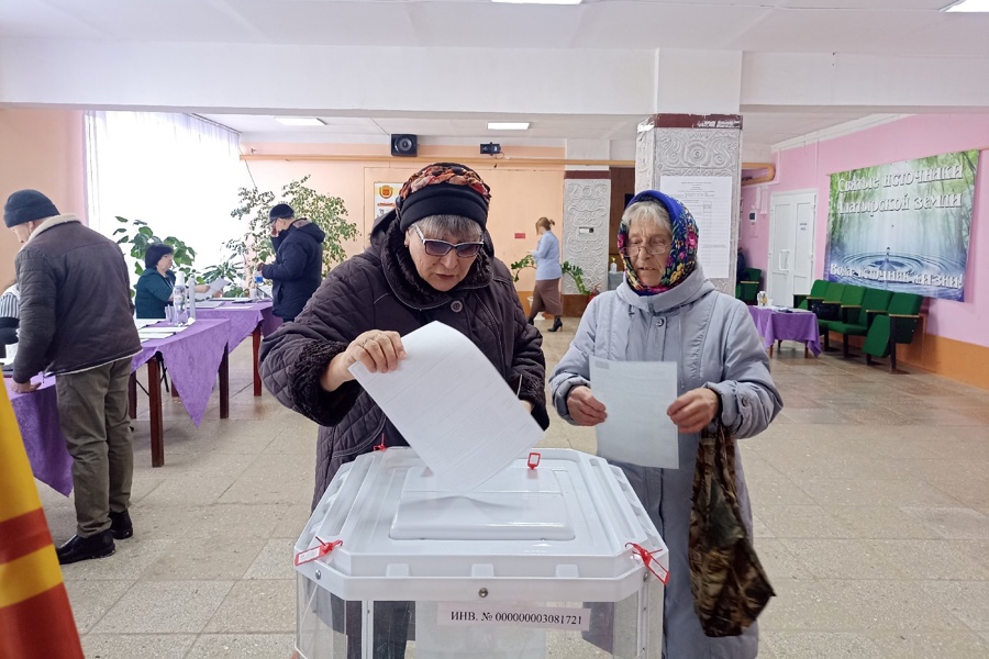 В штатном режиме продолжается голосование в Алатырском муниципальном округе
