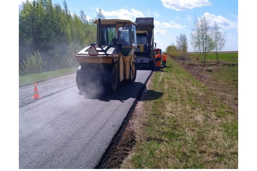 В Козловском муниципальном округе отремонтированы участки трёх автомобильных дорог местного значения