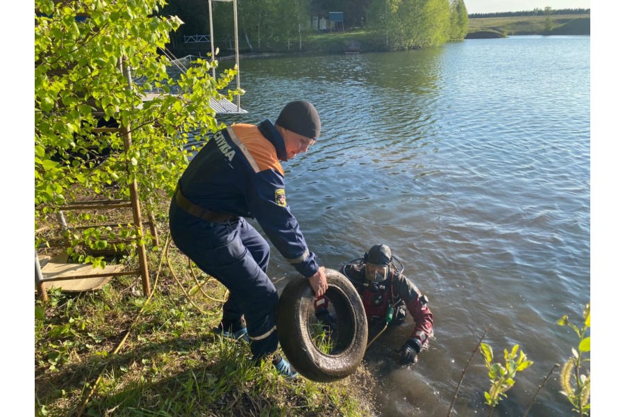 Водолазное обследование рек и прудов Чувашии продолжается