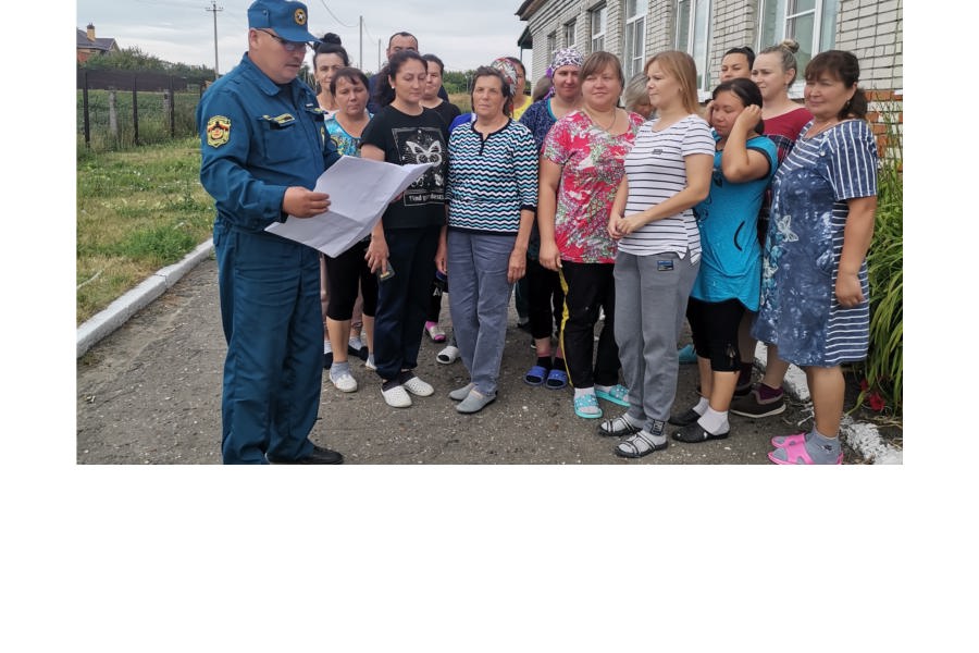 Проведено плановое тренировочное пожарно-тактические учение на МБДОУ Батыревский детский сад «Василек».