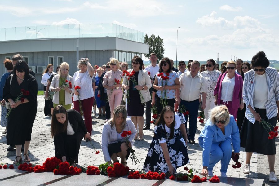 Делегация Красноармейского муниципального округа почтила память погибших в Великой Отечественной войне у мемориала «Строителям безмолвных рубежей»