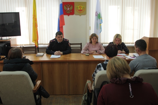 Очередное заседание комиссии по делам несовершеннолетних и защите их прав Чебоксарского муниципального округа