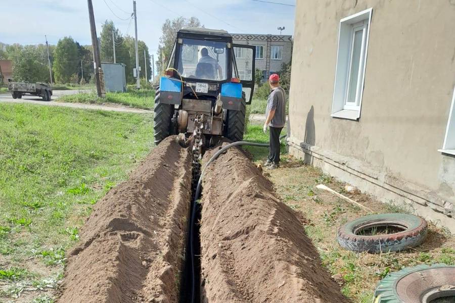 Ведутся работы по водоснабжению села Русские Алгаши