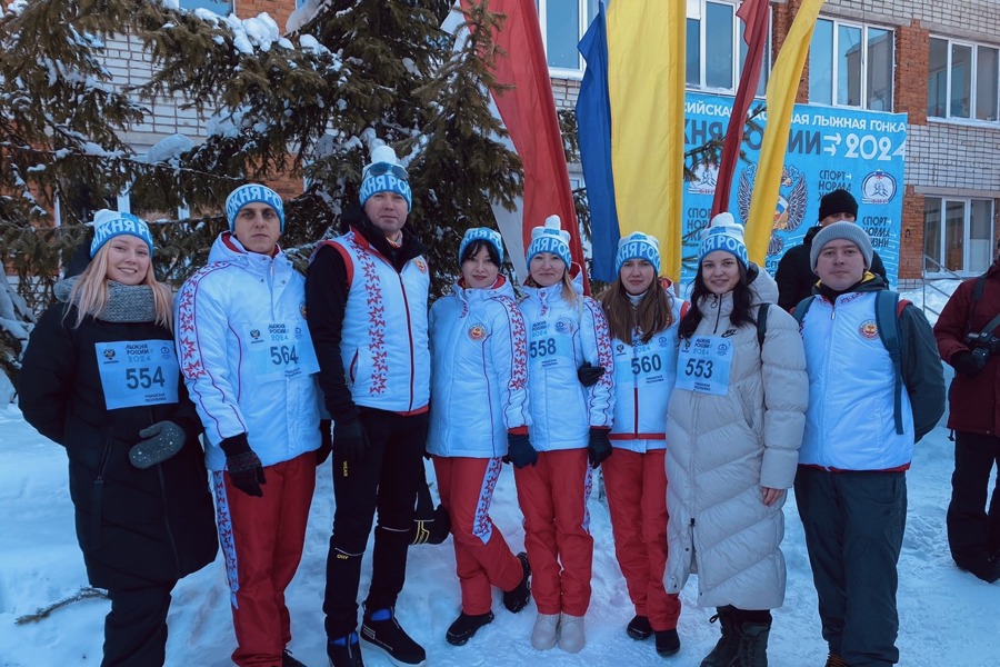Команда Минздрава Чувашии - участники «Лыжни России - 2024»