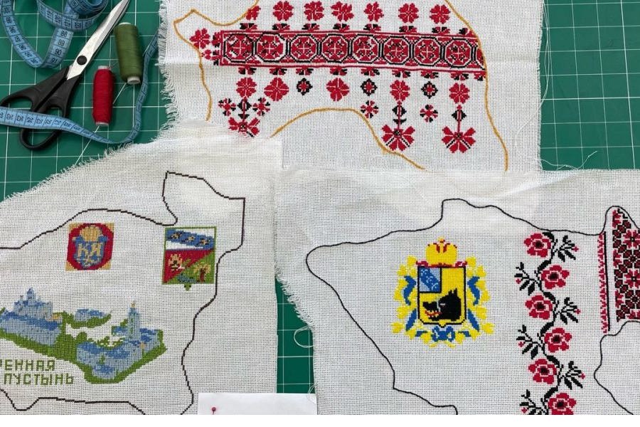 Карту Курской области представят на фестивале «Вышитая Россия»
