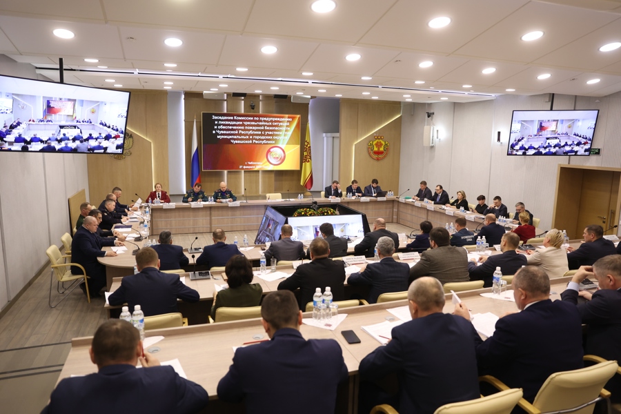Состоялось заседание КЧС и ОПБ в Чувашской Республике с участием глав муниципальных и городских округов республики