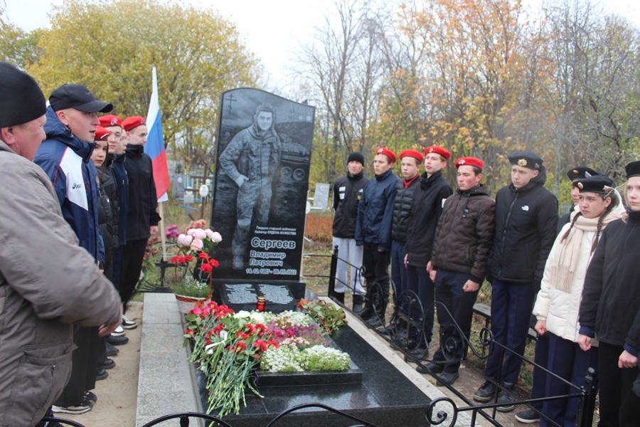 Открытие памятника В.П. Сергееву