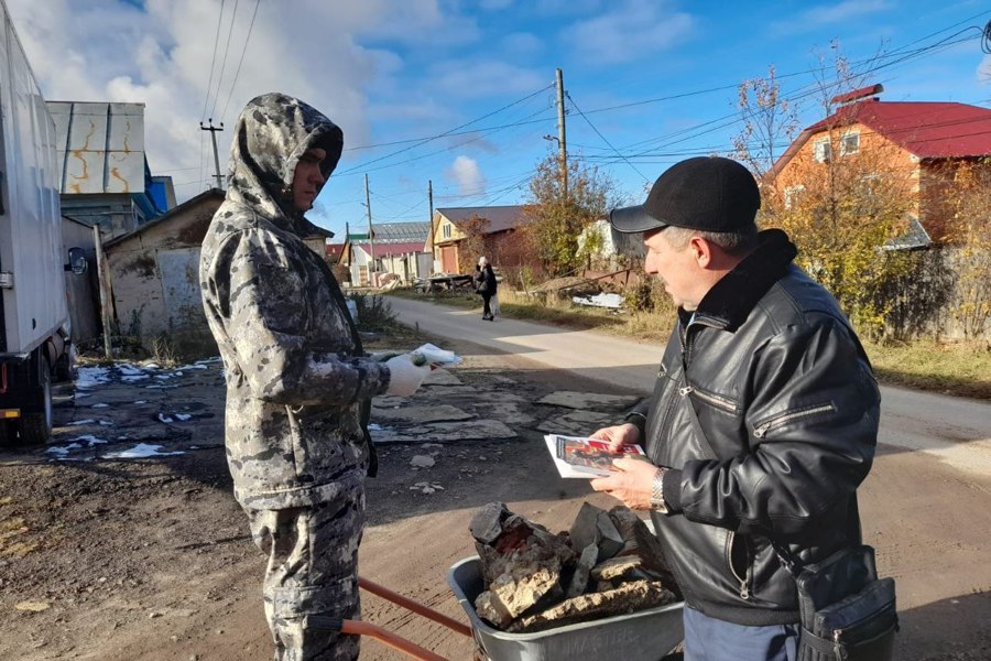 В частном секторе г. Чебоксары проводится профилактическая работа по предупреждению пожаров