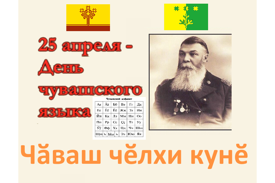 Сегодня День чувашского языка и день рождения основоположника чувашской письменности Ивана Яковлева
