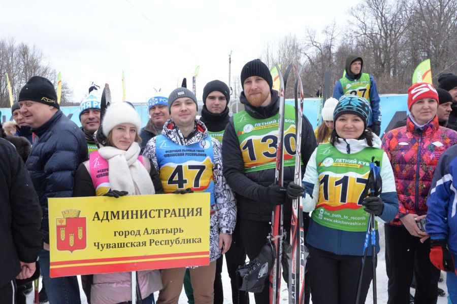 Соревнования по лыжным гонкам в городе Чебоксары