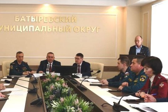 Внеочередное заседание комиссии по предупреждению и ликвидации чрезвычайных ситуаций и обеспечению пожарной безопасности  Батыревского муниципального округа.