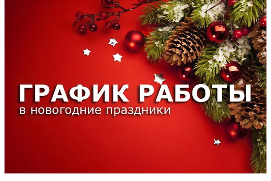 График работы отдела ЗАГС администрации Шемуршинского муниципального округа в новогодние праздники