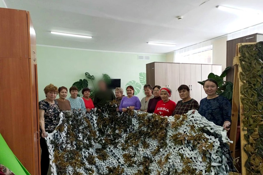 #МЫВМЕСТЕ: в Янтиковском муниципальном округе работают 15 пунктов плетения маскировочных сетей