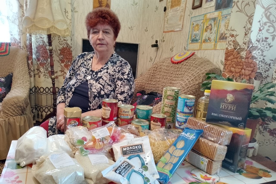 Продуктовая помощь от Благотворительного фонда – существенная поддержка пенсионерам