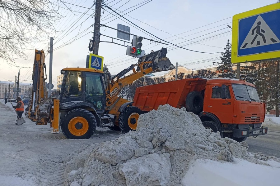 За сутки в г. Чебоксары вывезено 3561 кубометров снега
