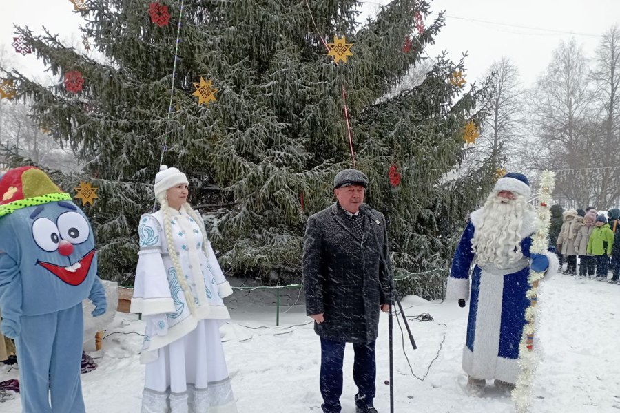 Праздник к нам приходит! На центральной площади села Яльчики состоялось торжественное открытие Главной ёлки округа