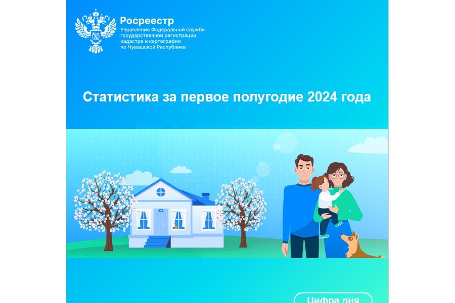 В первом полугодии 2024 года в Управление Росреестра по Чувашии поступило более 33 тысяч обращений за регистрацией прав на жилые помещения