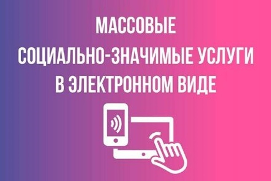 О возможности получения массовых социально значимых услуг в электронном виде на Едином портале государственных и муниципальных услуг