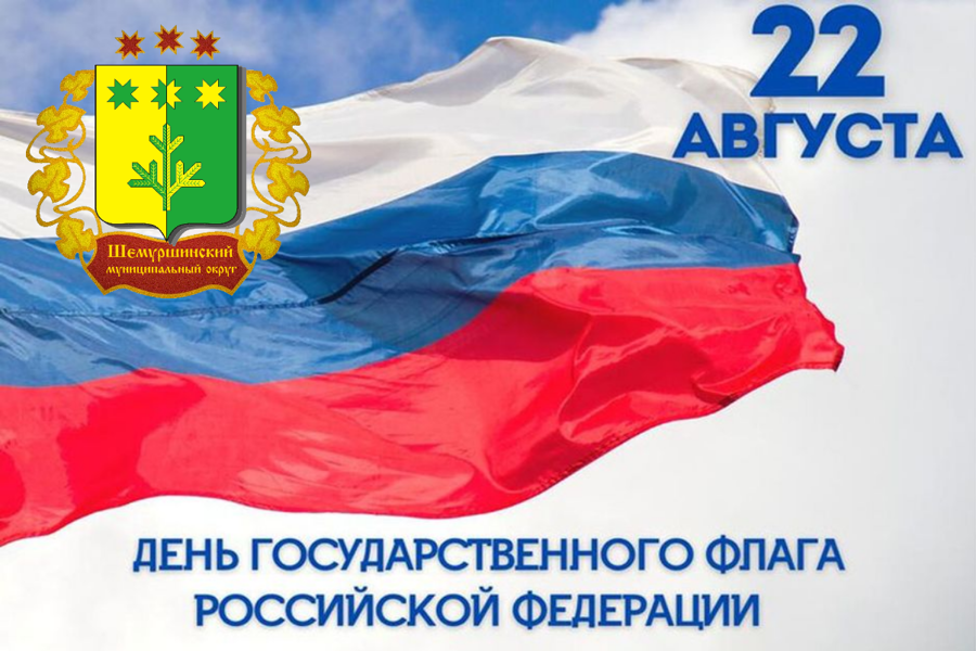 Поздравление главы Шемуршинского муниципального округа А.В. Чамеева с Днём Государственного флага Российской Федерации
