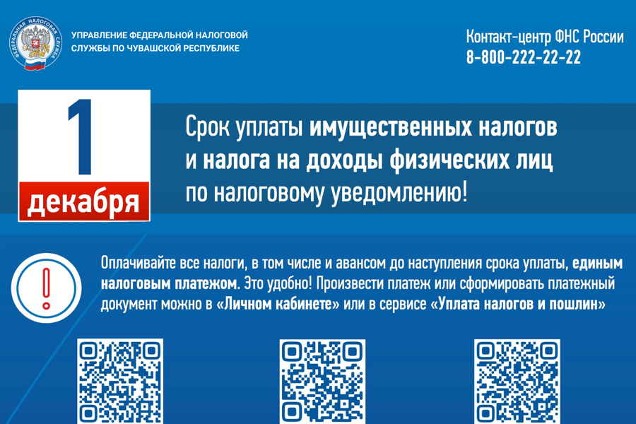 Уважаемые жители Ядринского муниципального округа, не забудьте заплатить налоги! Если вовремя не заплатить налоги, они превратятся в налоговую задолженность!