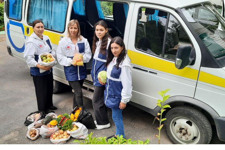 Сбор овощей в рамках акции «Своих не бросаем!»