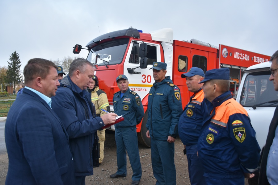 В Козловском муниципальном округе проводится учение по гражданской обороне