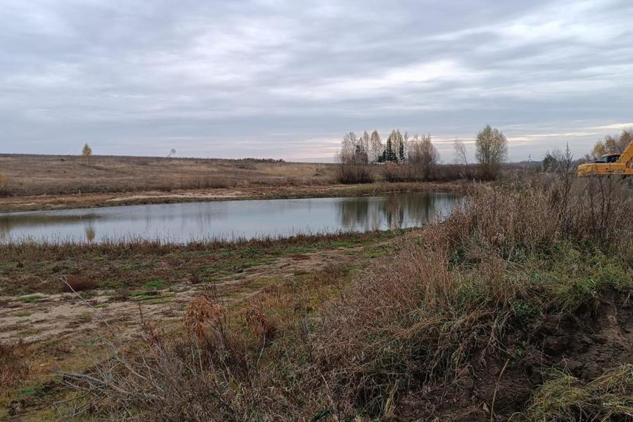 Обустройство противопожарного водоема в д. Егоркино