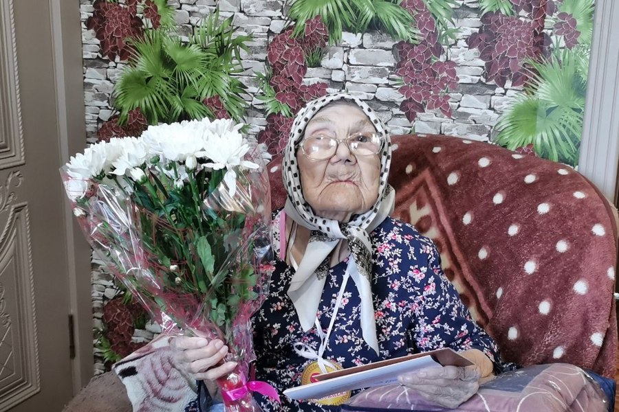 Долгожительница из села Порецкое Наталья Григорьевна Байкова отметила 95-летний юбилей