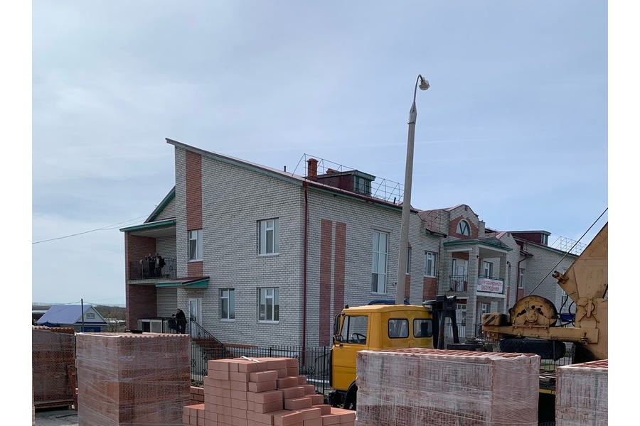Строительство многоквартирного жилого дома в с.Шемурша идет полным ходом