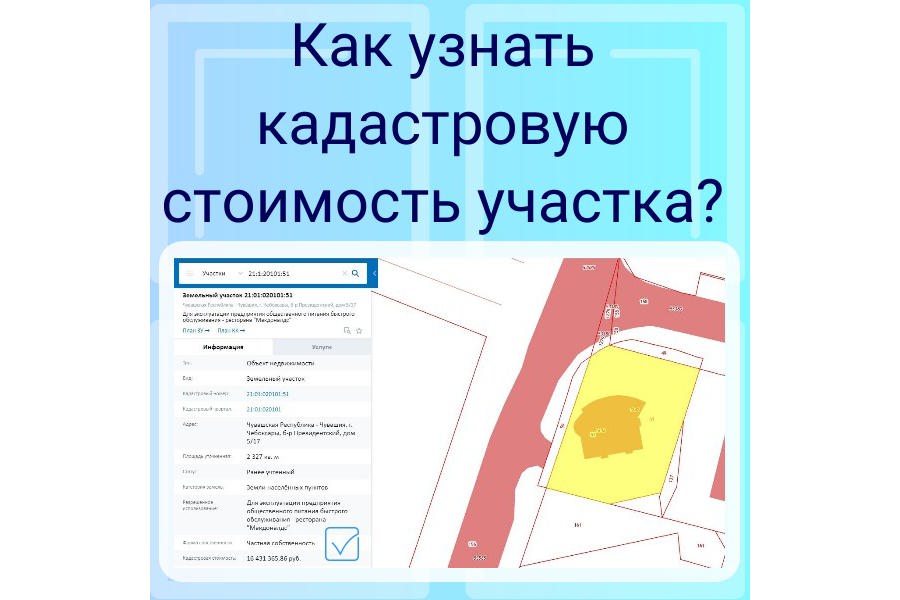 Как узнать кадастровую стоимость участка