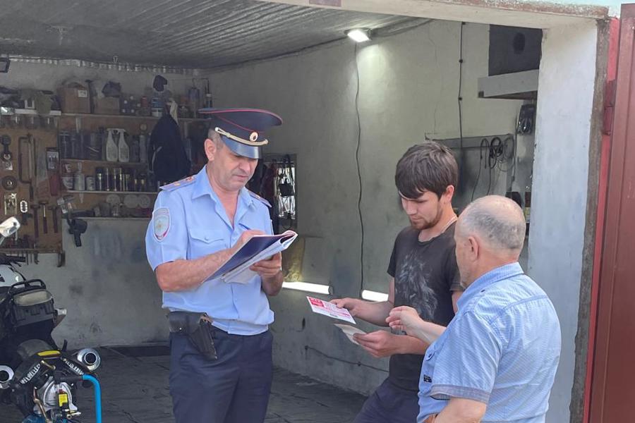 Рейд по профилактике пожаров в Альгешево