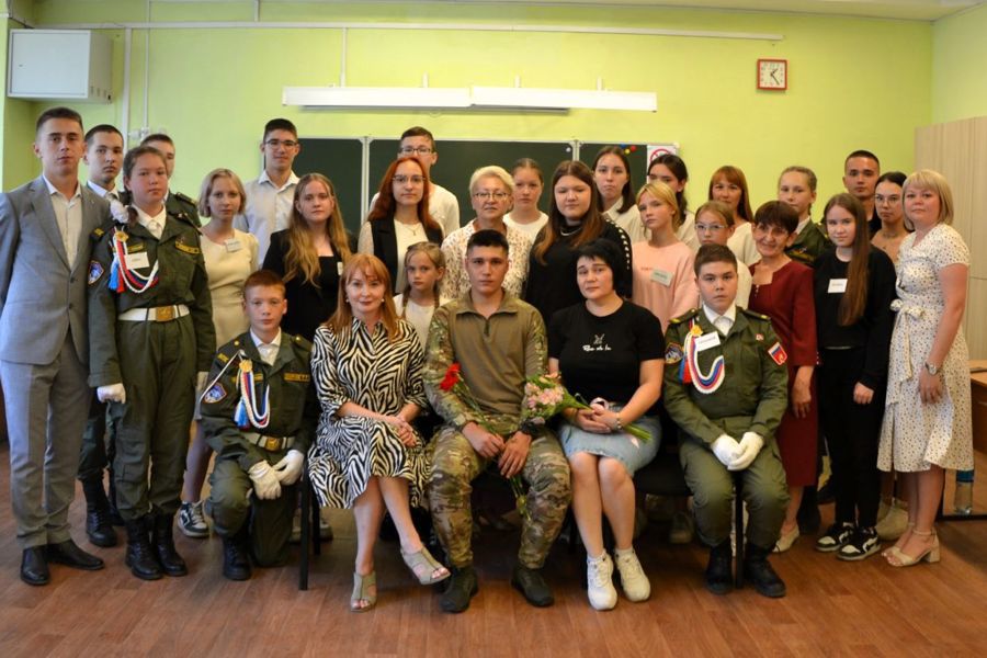 Урок мужества для учеников чебоксарской школы № 57