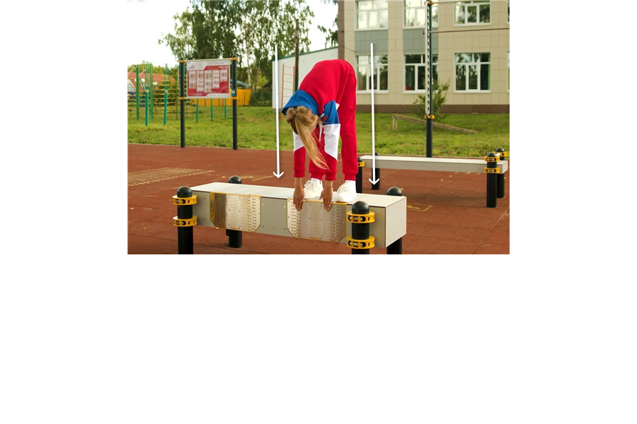 Методический ролик: Наклон вперед из положения стоя на гимнастической скамье