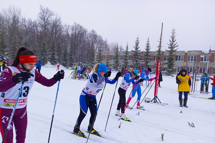 Участие команды Шумерлинского муниципального округа в Чемпионате и первенстве Чувашской Республики по лыжным гонкам