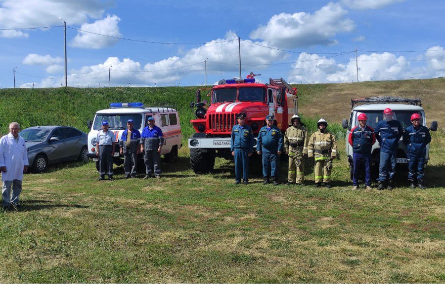 В Шемуршинском округе прошли учения по ликвидации ЧС техногенного характера